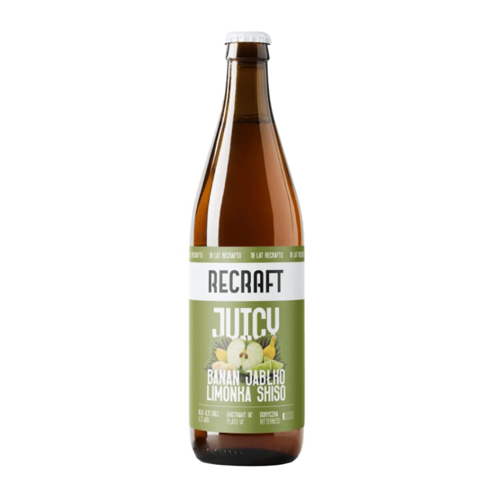Piwo Recraft 	Recraft Juicy Banan & Jabłko & Limonka & Shiso 4,7% 500 ml