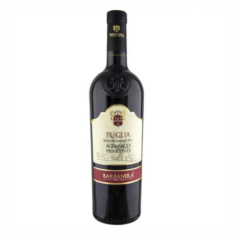 Wino Barbanera Aglianico Primitivo Puglia czerwone wytrawne 750 ml