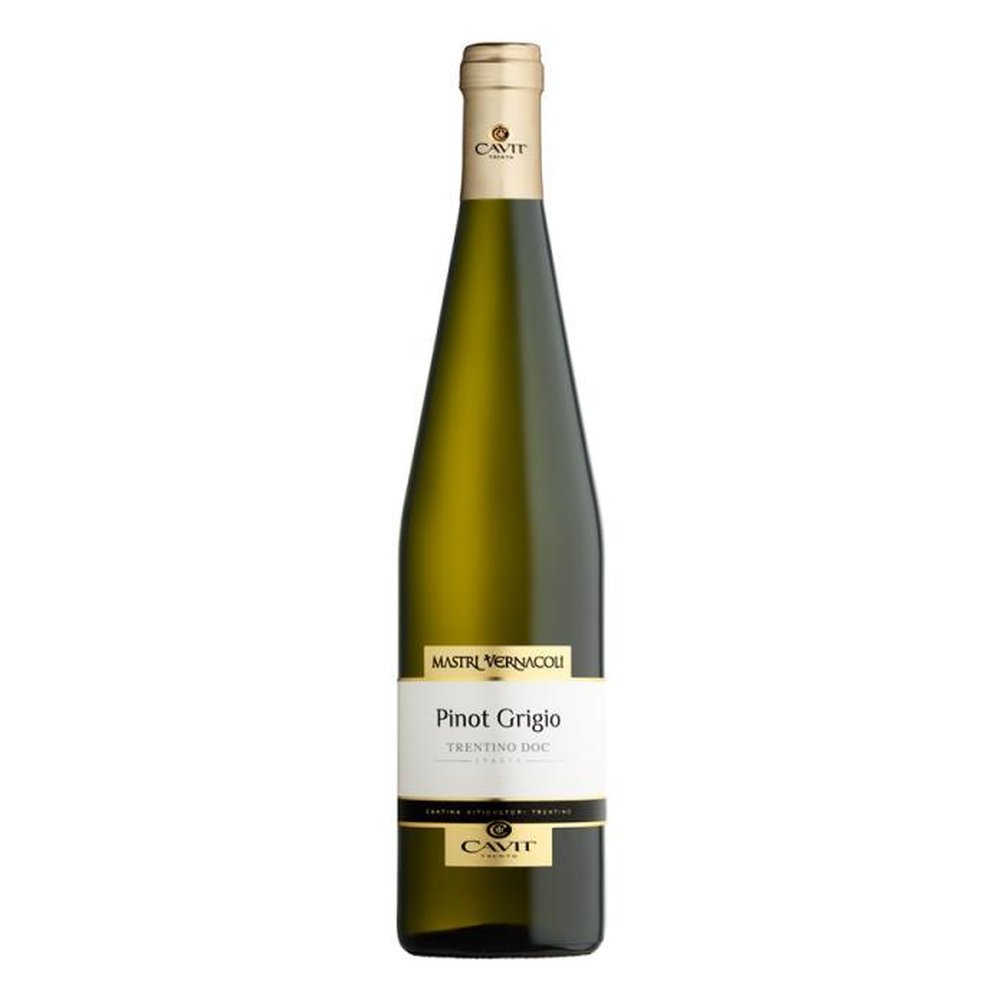 Wino Pinot Grigio Cavit Mastri Vernacoli Trento białe wytrawne 750 ml