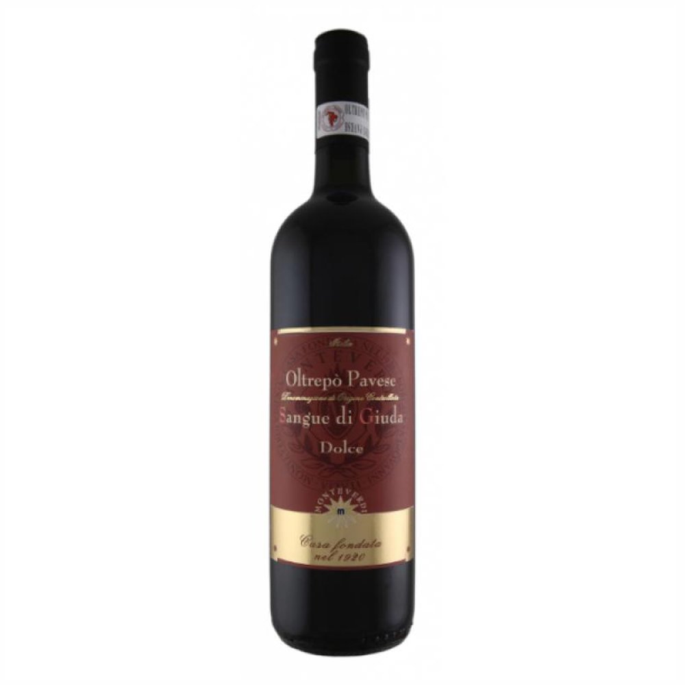 Wino Monteverdi Sangue Di Giuda Dell' Oltrepo Pavese czerwone półsłodkie 750 ml