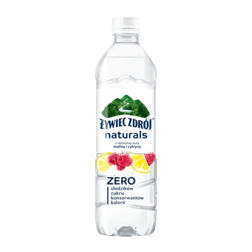 Woda Żywiec Zdrój z delikatną nutą maliny i cytryny niegazowana 500 ml DRS