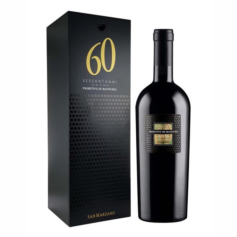 Wino Primitivo Di Manduria San Marzano Sessantanni 60 Magnum 14,5% czerwone wytrawne 1500 ml