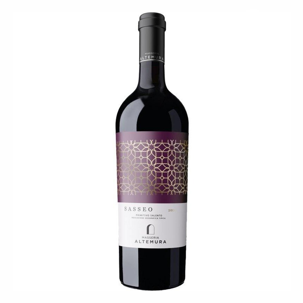 Wino Masseria Altemura Sasseo Primitivo Salento Igt czerwone wytrawne 750 ml