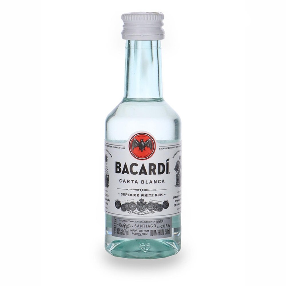 Rum Bacardi Carta Blanca Miniaturka 40% 50 ml