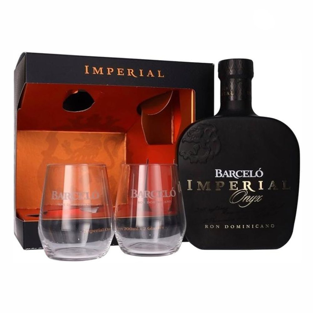 Rum Ron Barcelo Onyx + 2 Szklanki 38% 700 ml