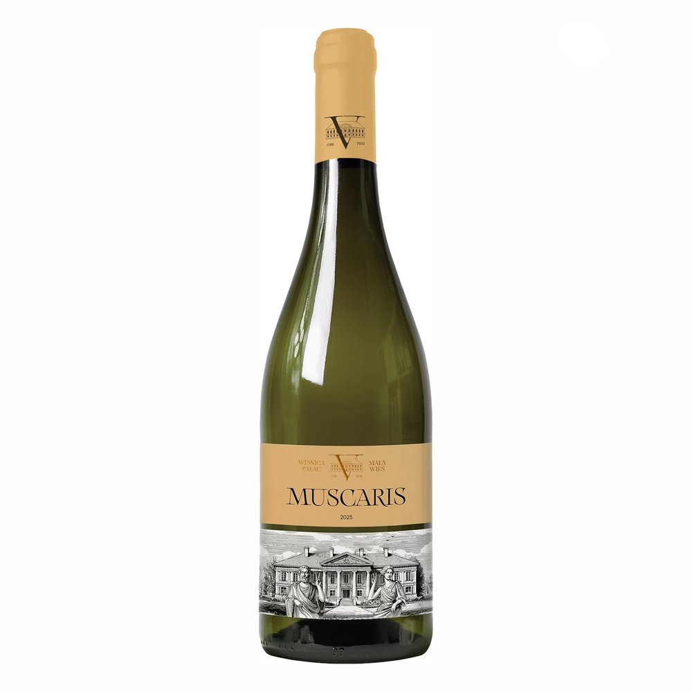 Wino Mała Wieś Winnica Pałac Muscaris 2025 11,5% 750 ml