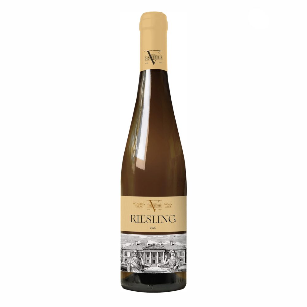 Wino Winnica Pałac Mała Wieś Riesling 12% białe wytrawne 750 ml 2024