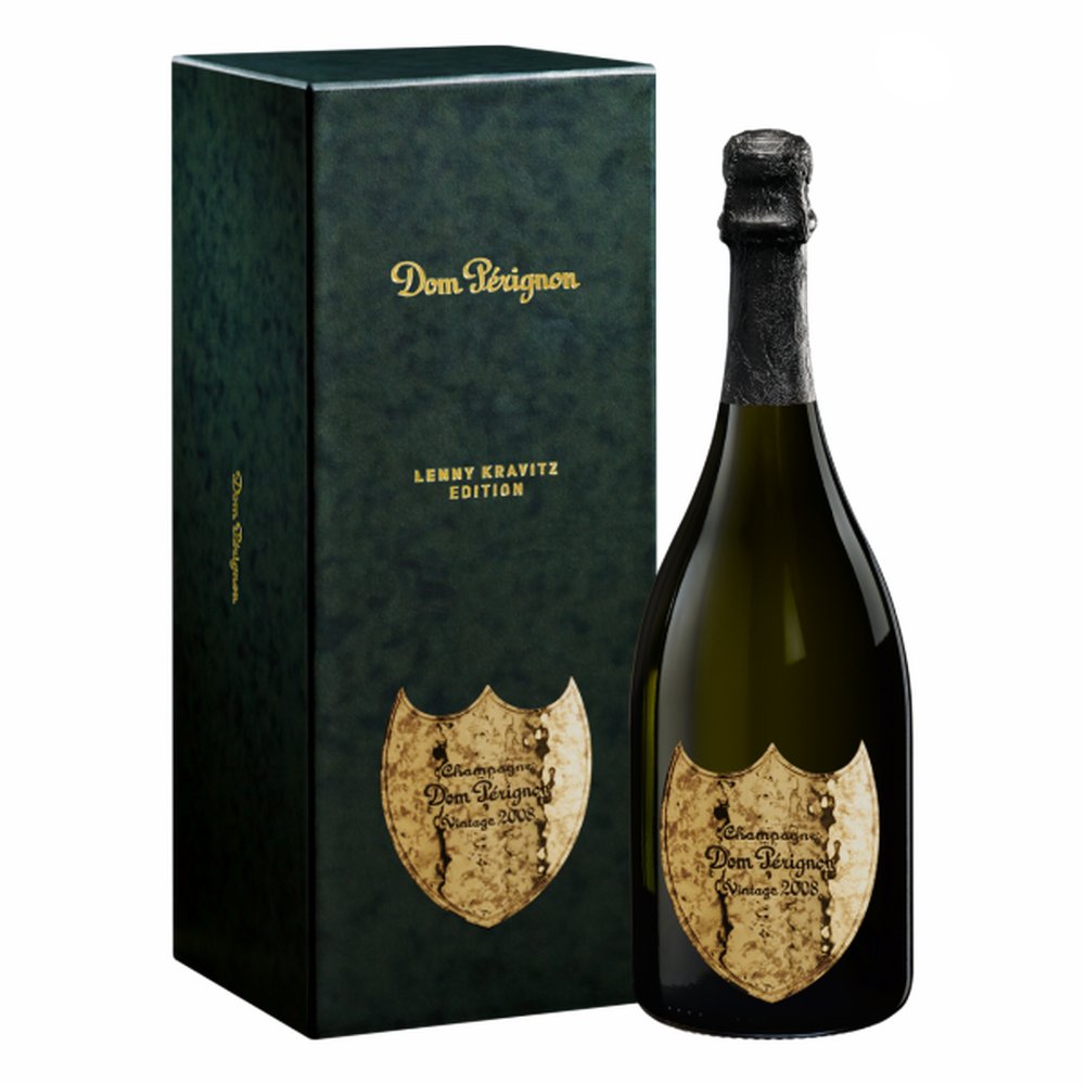 Szampan Dom Perignon 2008 Lenny Kravitz białe wytrawne 750 ml kartonik