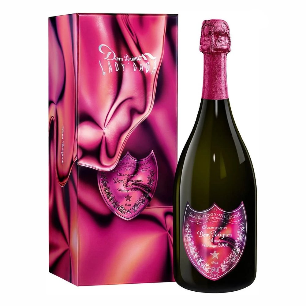 Szampan Dom Perignon 2006 Rose Lady Gaga różowe 12,5% 750 ml kartonik