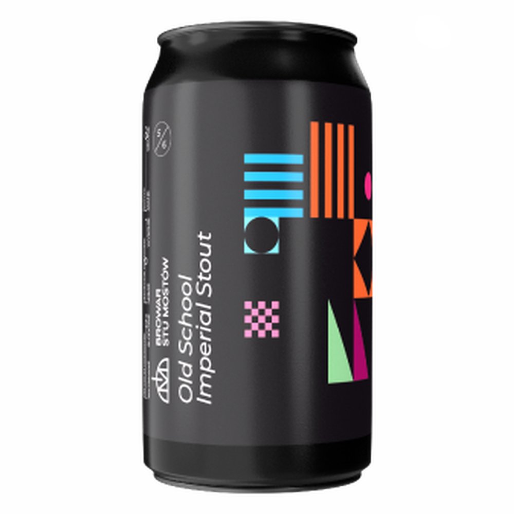 Piwo Imperial Old School Stout Browar Stu Mostów 440 ml Puszka