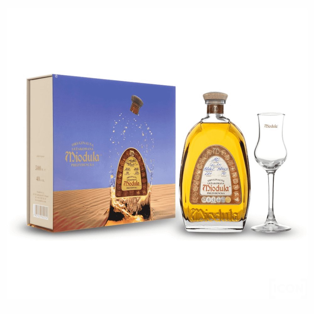 Wódka Miodula Prezydencka + kieliszek 40% 500 ml