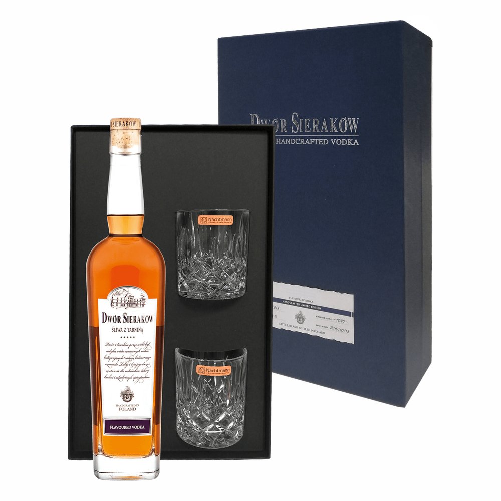 Whisky Dwór Sieraków Prestige 2022 + 2 Szklanki 42% 700 ml Pudełko