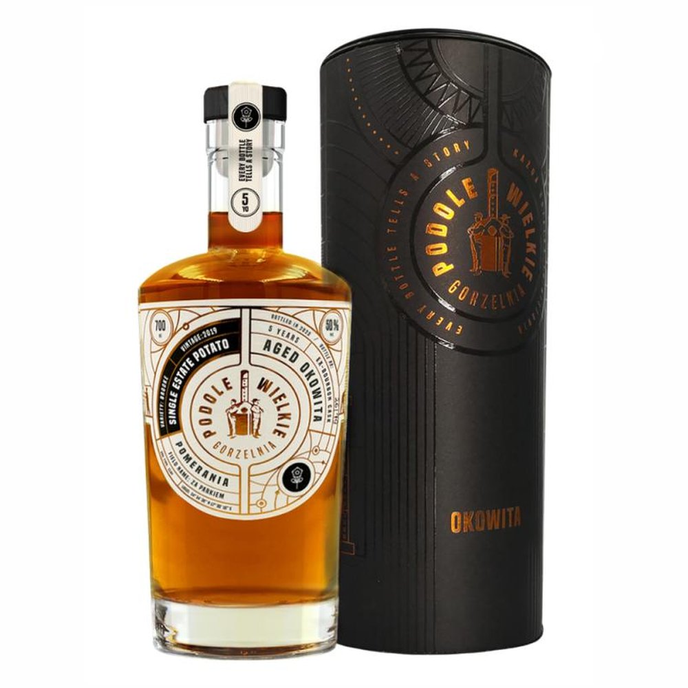 Okowita Podole Wielkie Starzona Ziemniak 5YO Ex Bourbon Cask Tuba 50% 700 ml