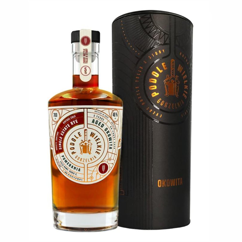 Okowita Podole Wielkie Starzona Żyto 5YO Ex Tokaj Cask 48% 700 ml Tuba