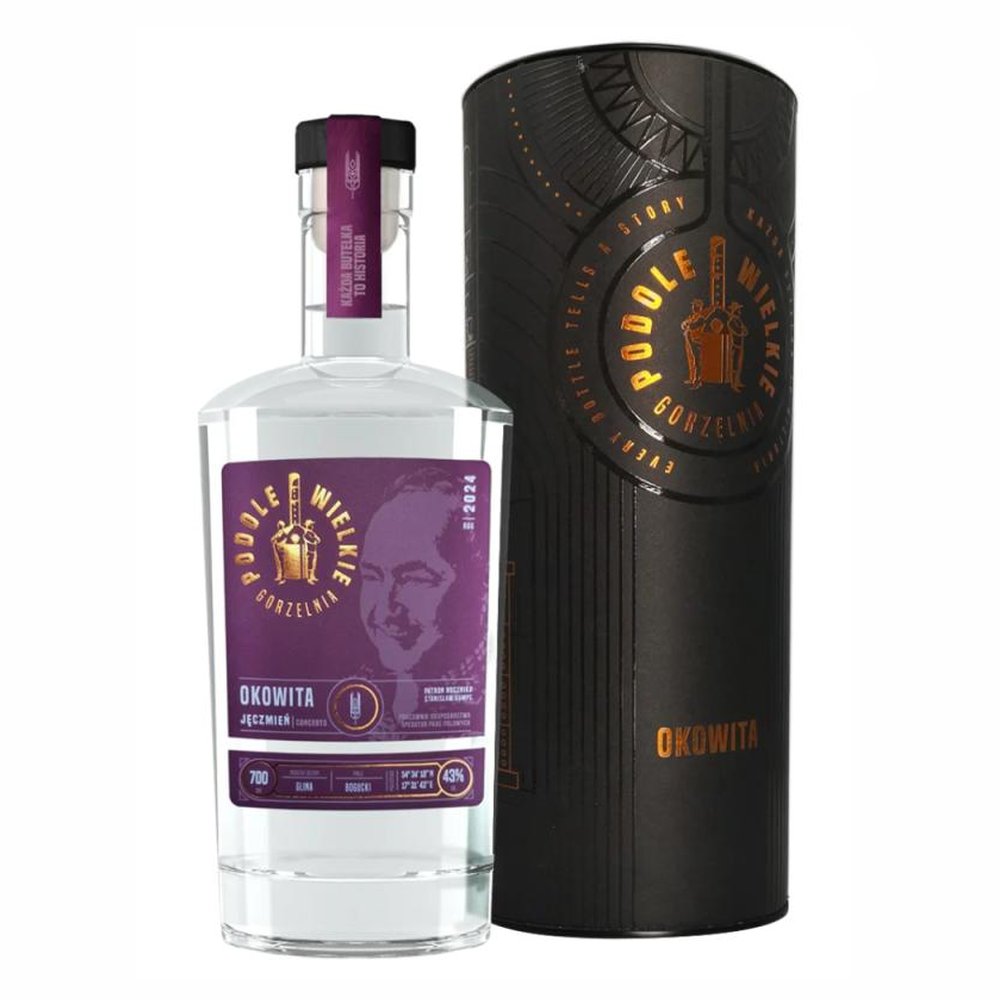 Okowita Podole Wielkie Jęczmień Premium 43% 700 ml Tuba