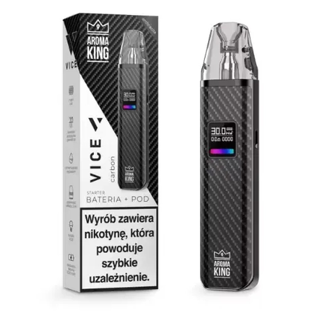 Aroma King Vice Bateria + Pod Carbon Starter