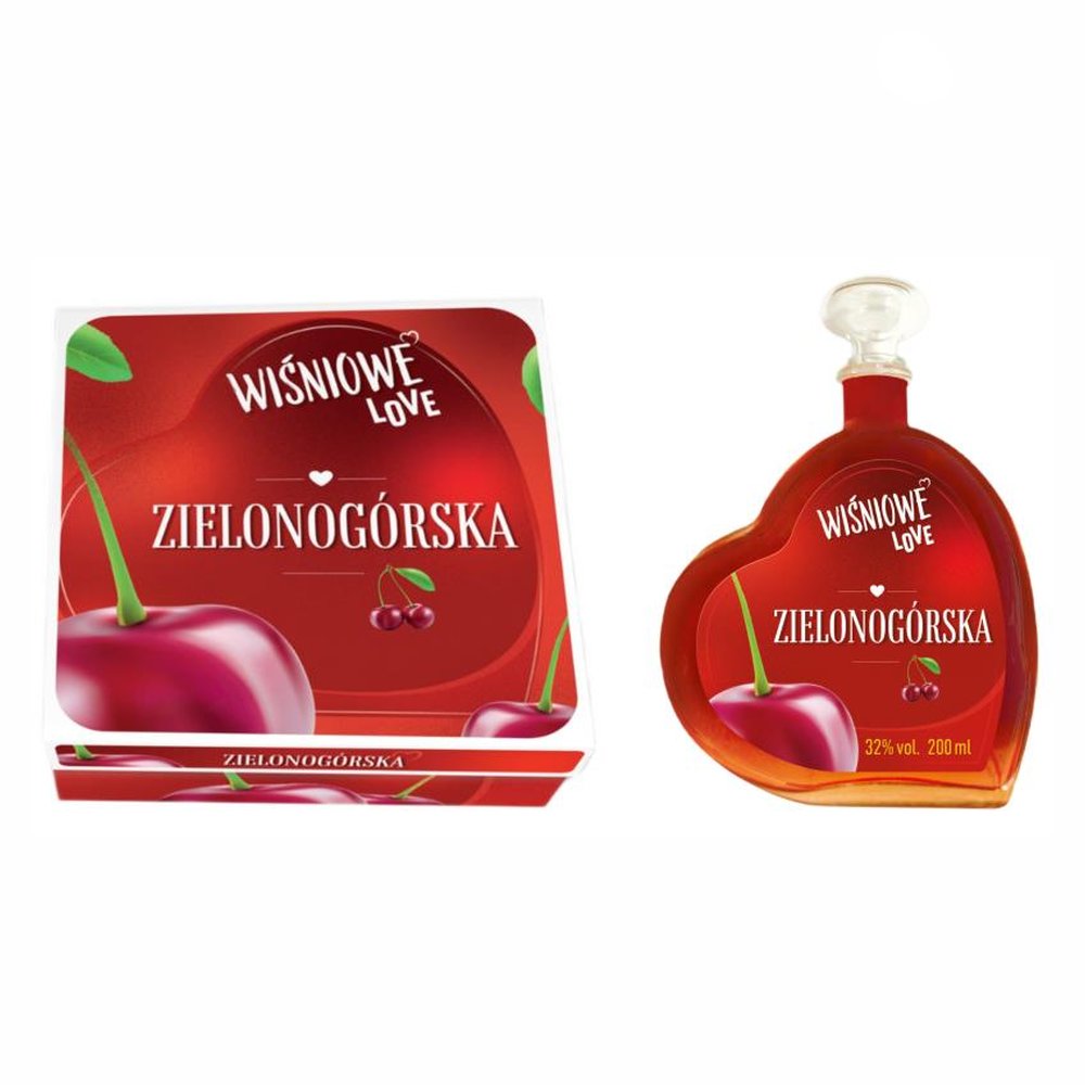 Likier Zielonogórska Wiśniowe Love 32% 200 ml