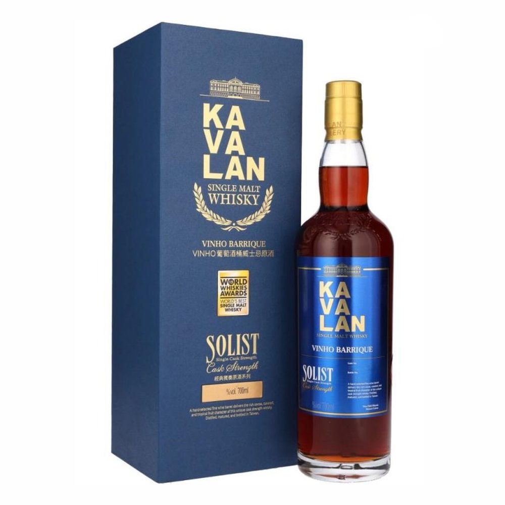 Whisky Kavalan Solist Vinho Barrique Cask Strength + Miniaturka 56,3% 700 ml