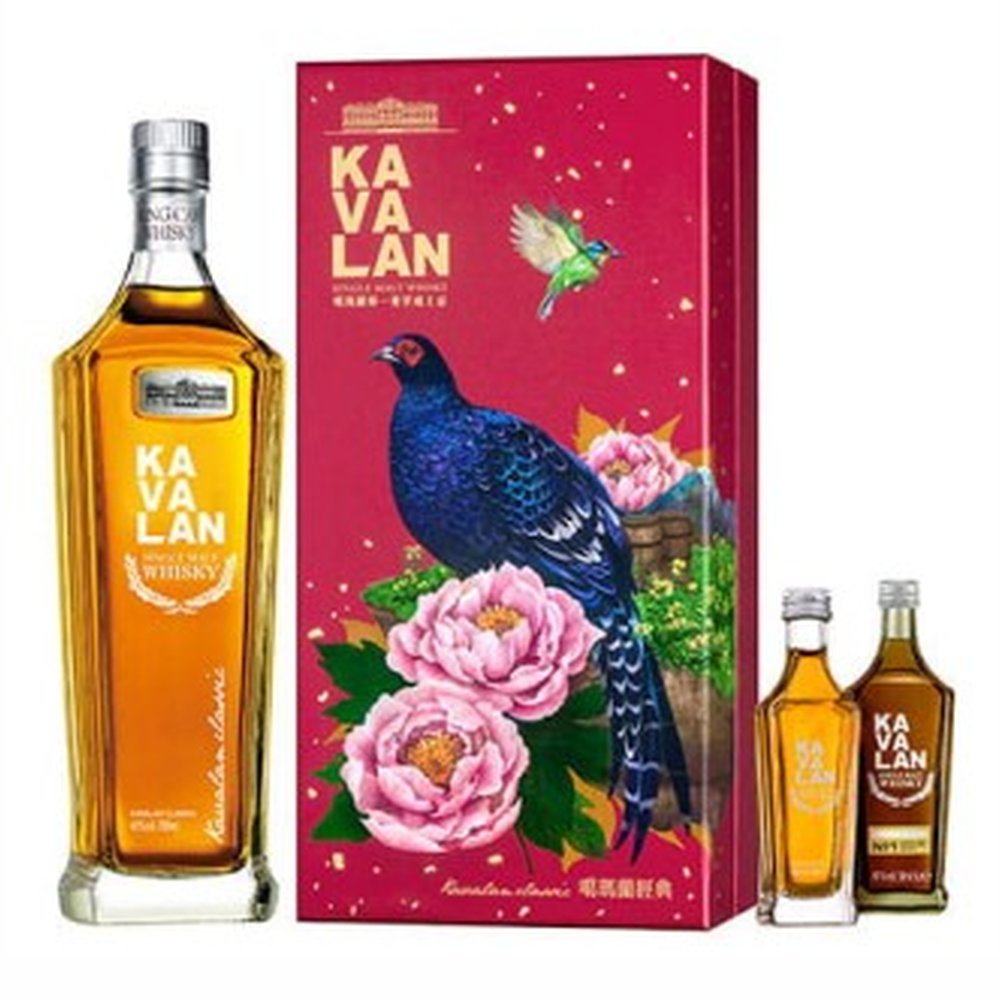 Whisky Kavalan Single Malt + 2 Miniaturki Taiwan 40% 700 ml
