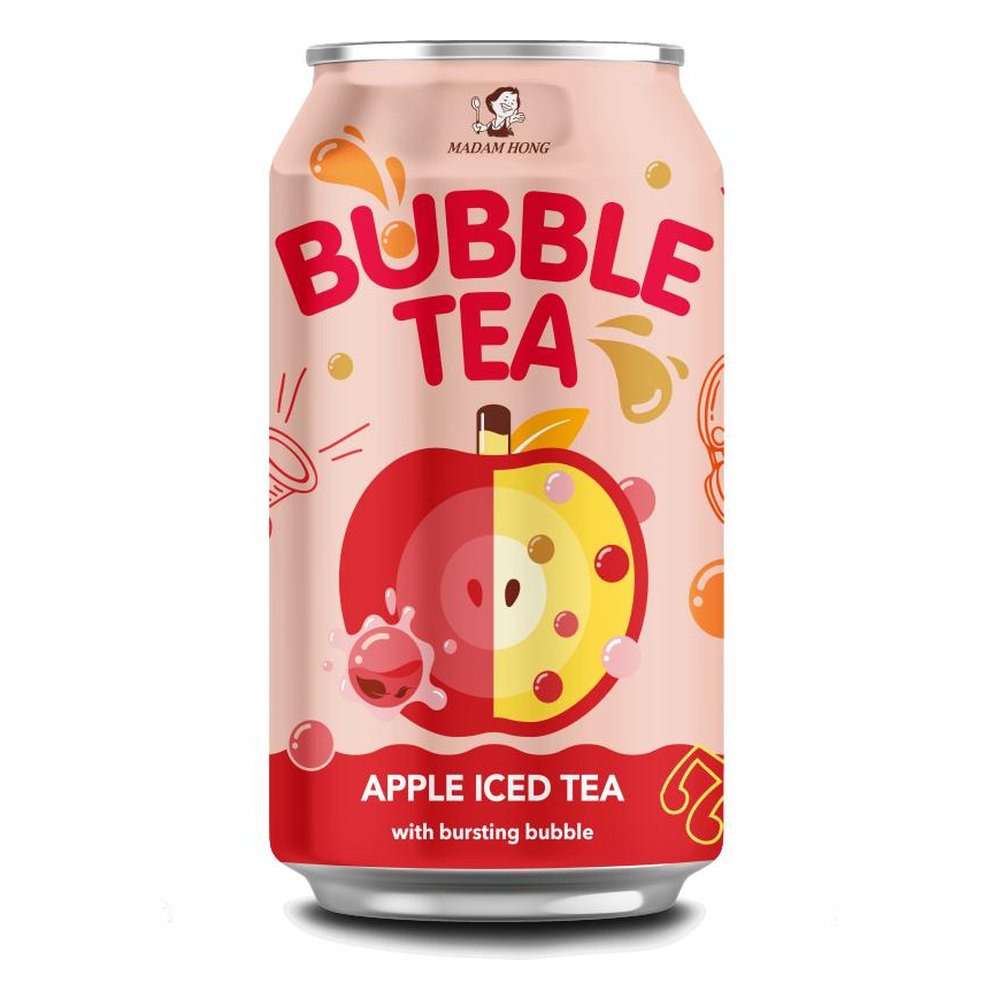 Napój Apple Bubble Tea Iced Madam Hong 320 ml puszka