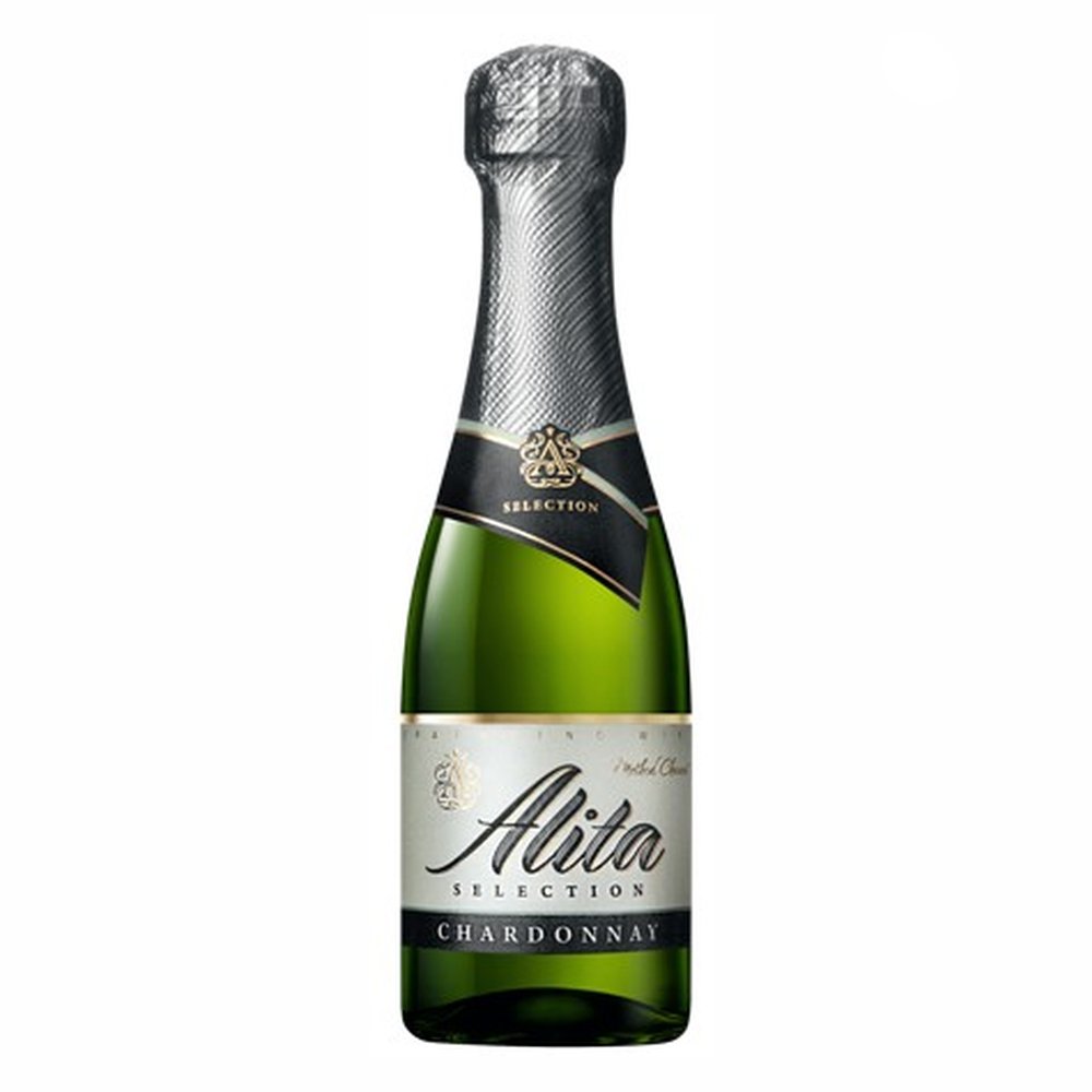 Wino Musujące Alita Selection Chardonnay białe półwytrawne 200 ml