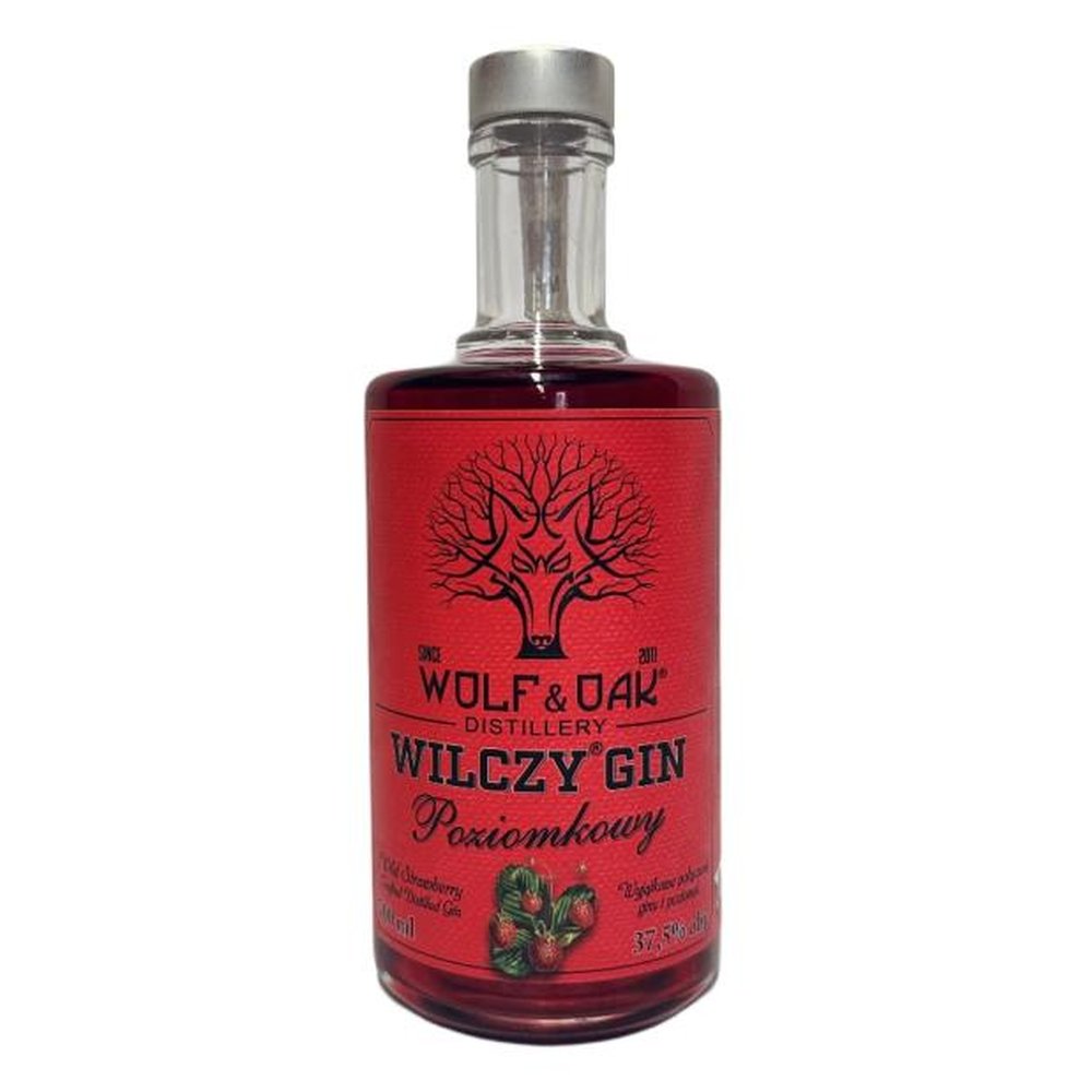 Gin Wolf & Oak Wilczy Poziomkowy 37,5% 700 ml