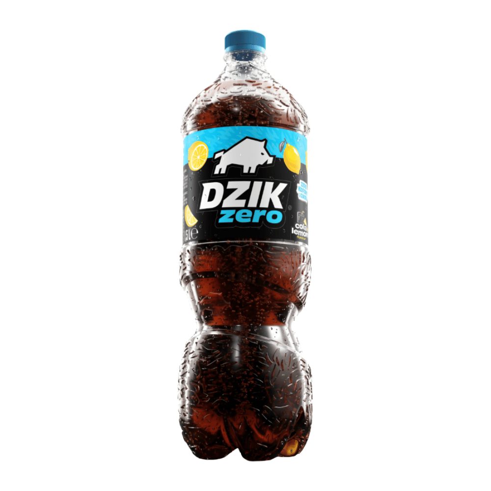 Napój Dzik Zero Cola Lemon 1500 ml DRS