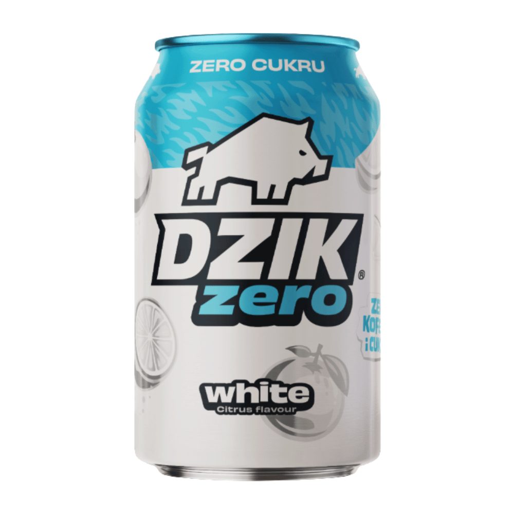 Napój Dzik Zero white zero kofeiny i cukru  330 ml DRS