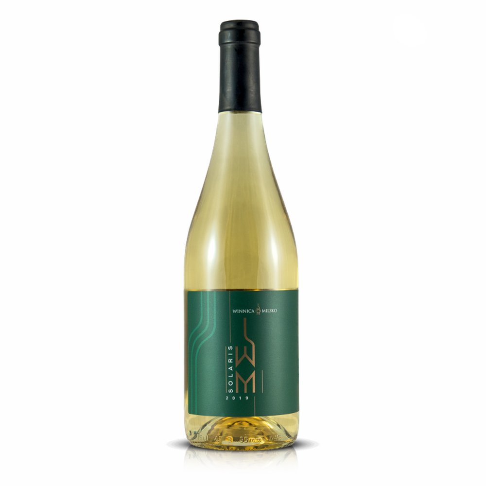 Wino Winnica Milsko Muskaris Solaris 13% białe półwytrawne 750 ml
