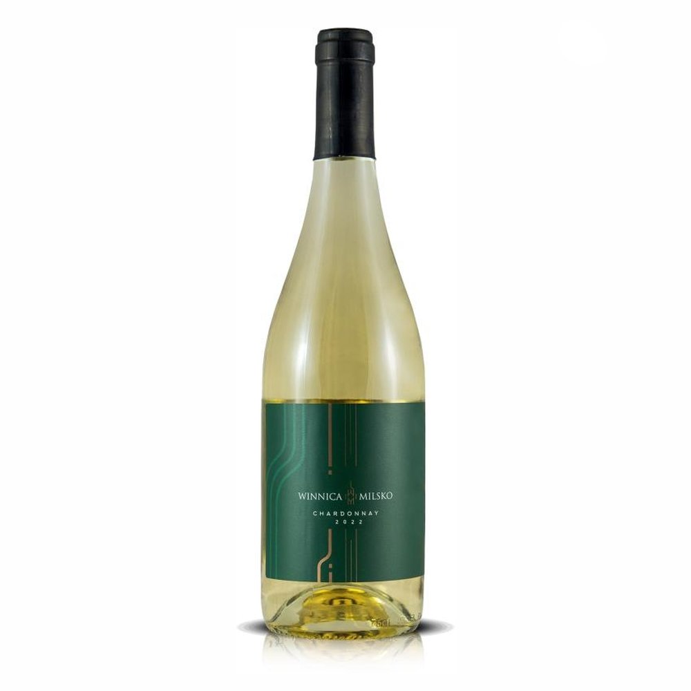 Wino Winnica Milsko Chardonnay białe wytrawne