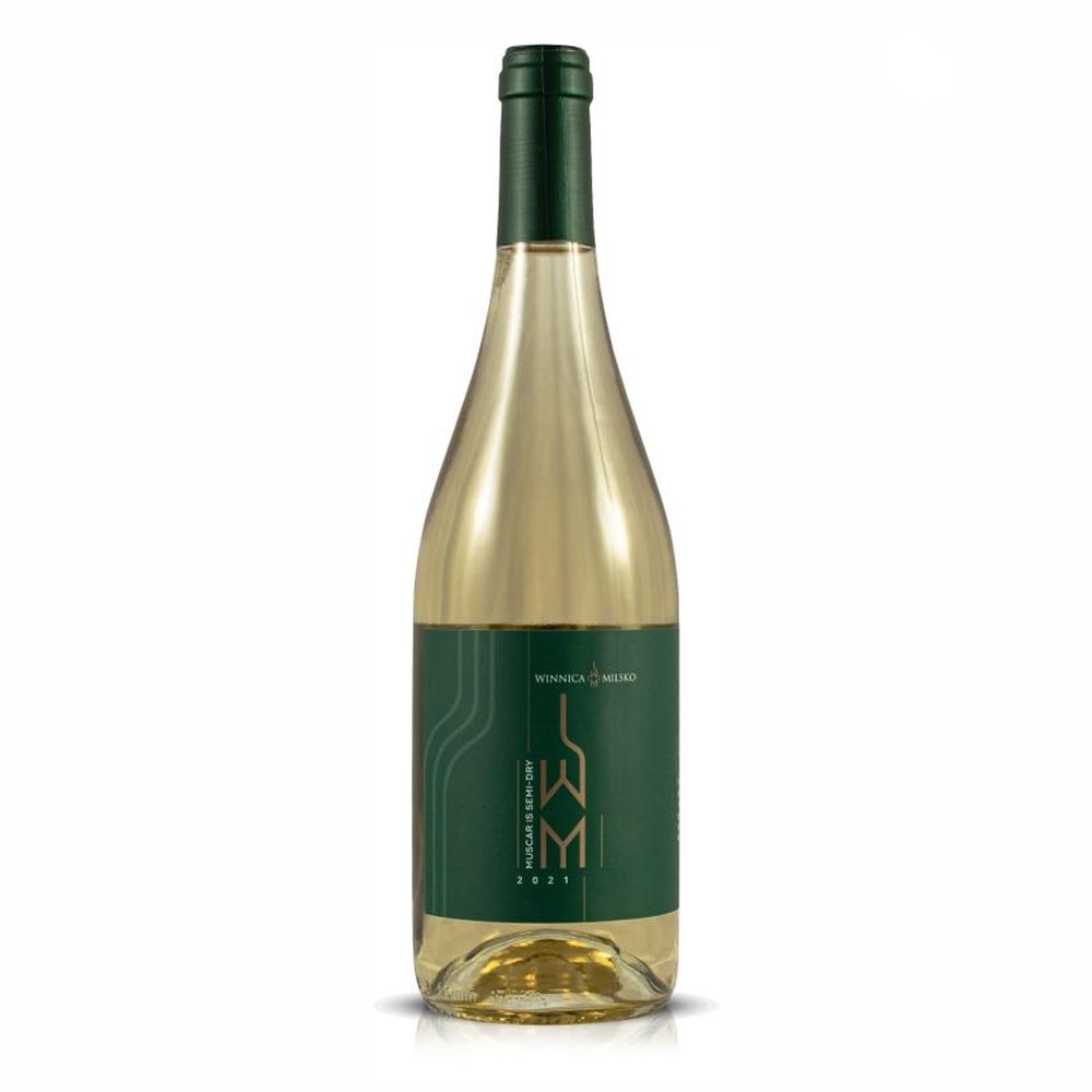 Wino Winnica Milsko Muskaris Solaris białe półwytrawne 750 ml