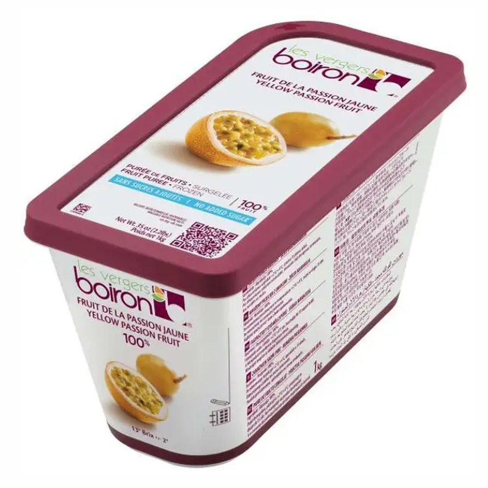 Mus marakuja (Passion) 100% (13°Bx) mroż.1kg/6 Boiron e