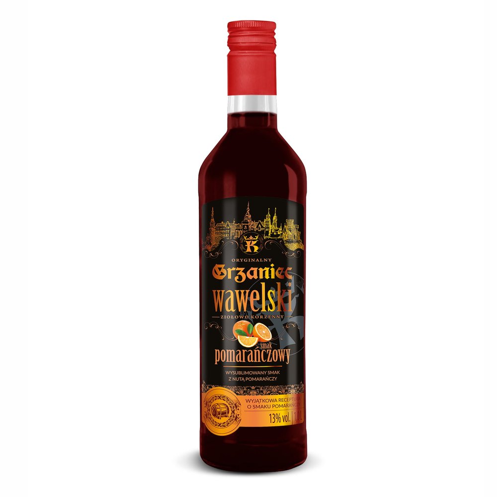 Wino Grzaniec Wawelski Pomarańczowy 13% 1000 ml