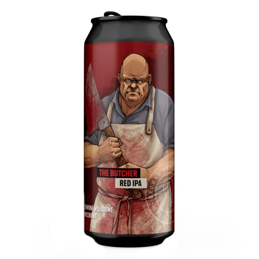 Piwo Brokreacja The Butcher Red West Coast Ipa 7,3% 500 ml Puszka DRS
