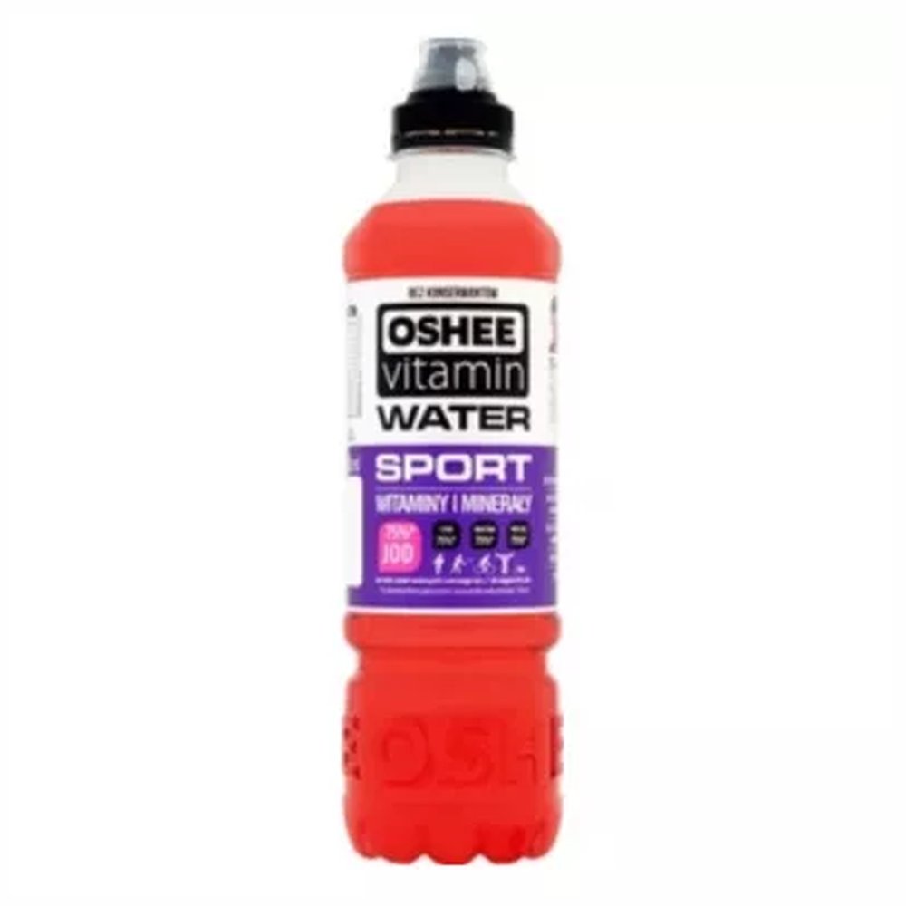 Napoje Oshee Zero Vitamin Water witaminy i minerały czerwone winogrona - dragonfruit 750 ml