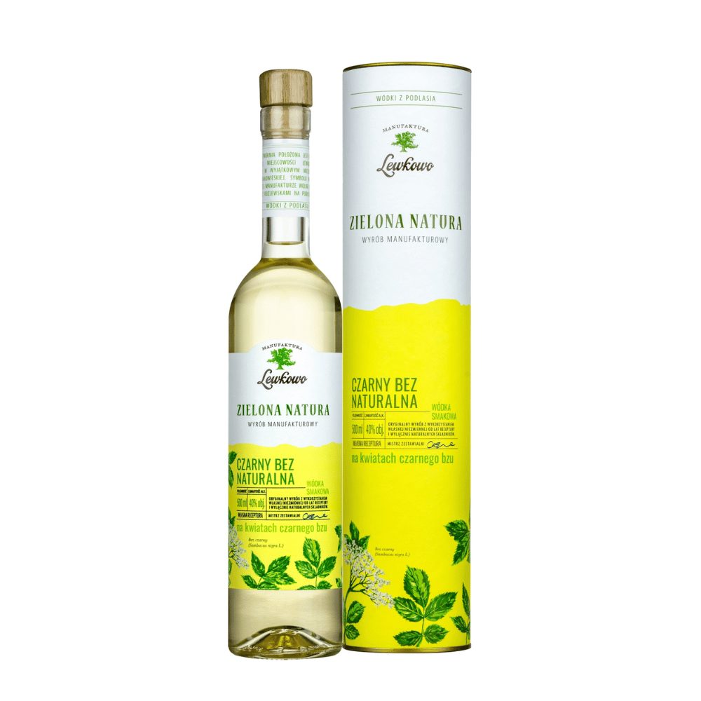 Wódka Zielona Natura Na kwiatach z Czarnego Bzu  40% 500 ml tuba