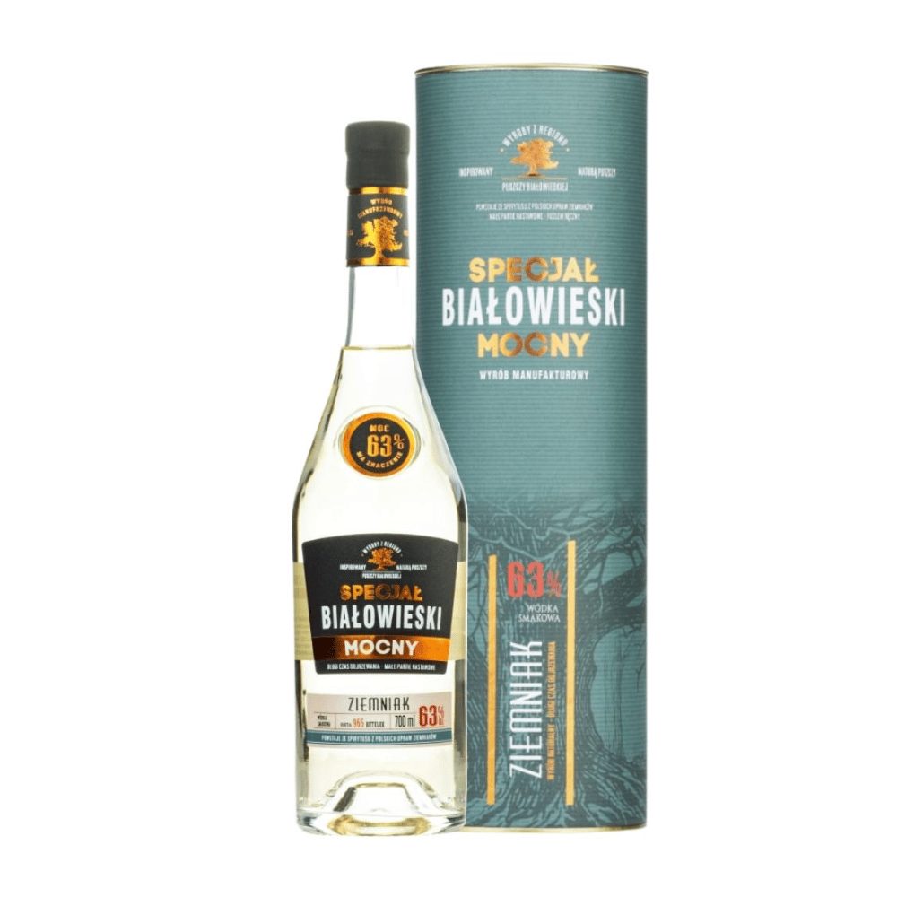 Wódka Specjał Białowieski Mocny Ziemniak 63% 700 ml tuba