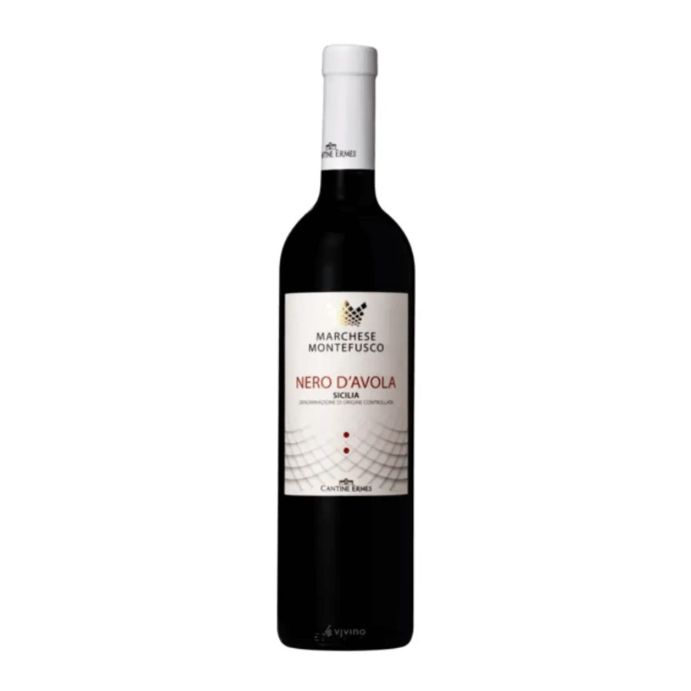 Wino Marchese Montefusco Nero d'Avola Sicilia 12,5% czerwone wytrawne 750 ml