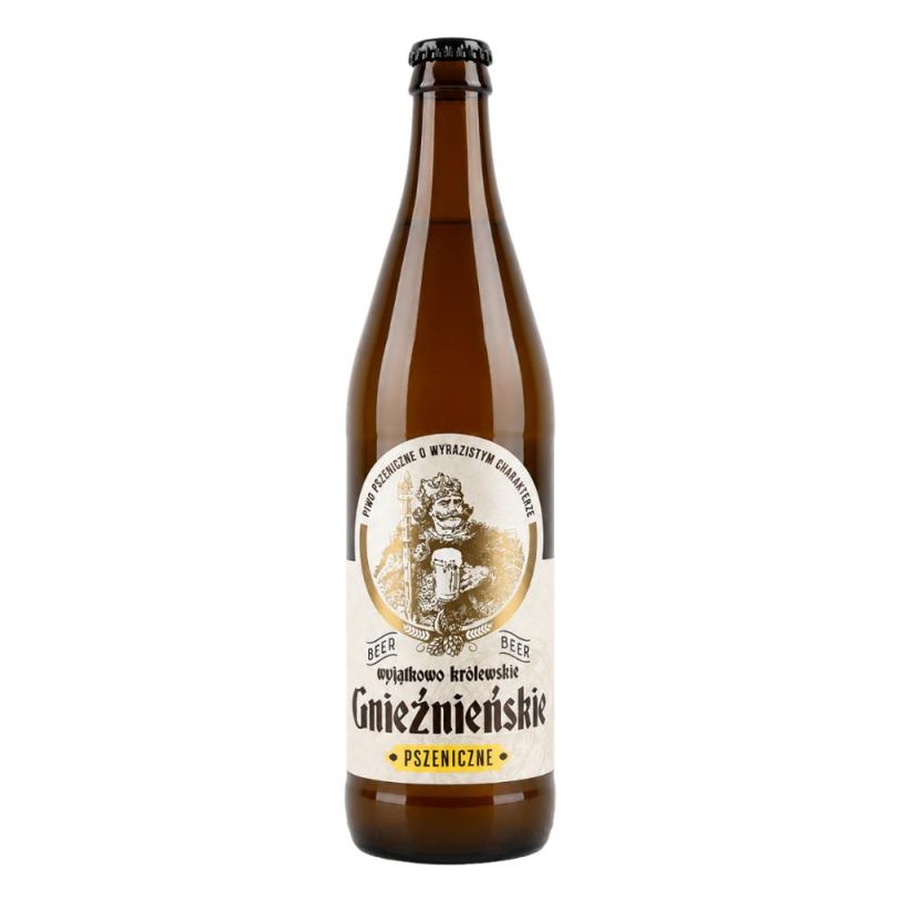 Piwo Gnieźnieńskie Pszeniczne Wyjątkowo Królewskie 4,7% 500 ml Butelka