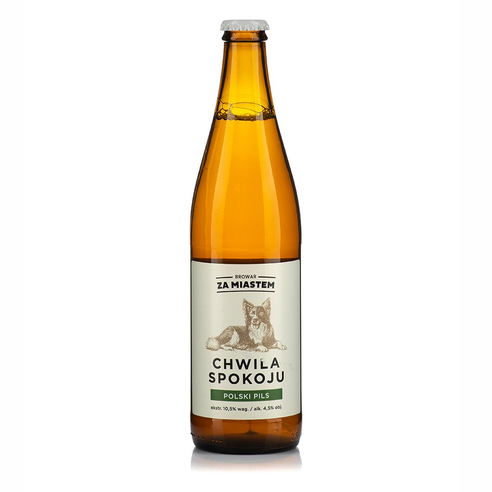 Piwo Za Miastem Chwila Spokoju Polski Pils 4,5% 500 ml Butelka