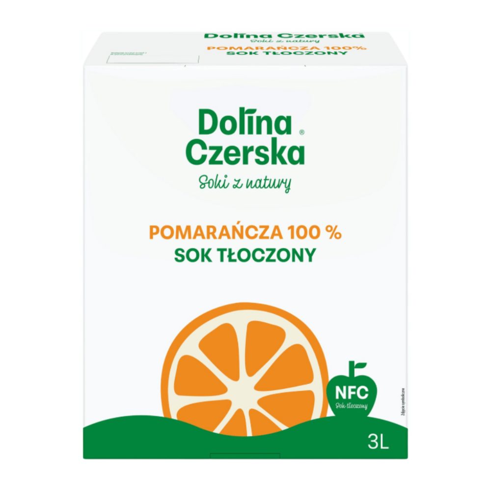 Sok Dolina Czerska NFC pomarańczowy 100% 3000 ml