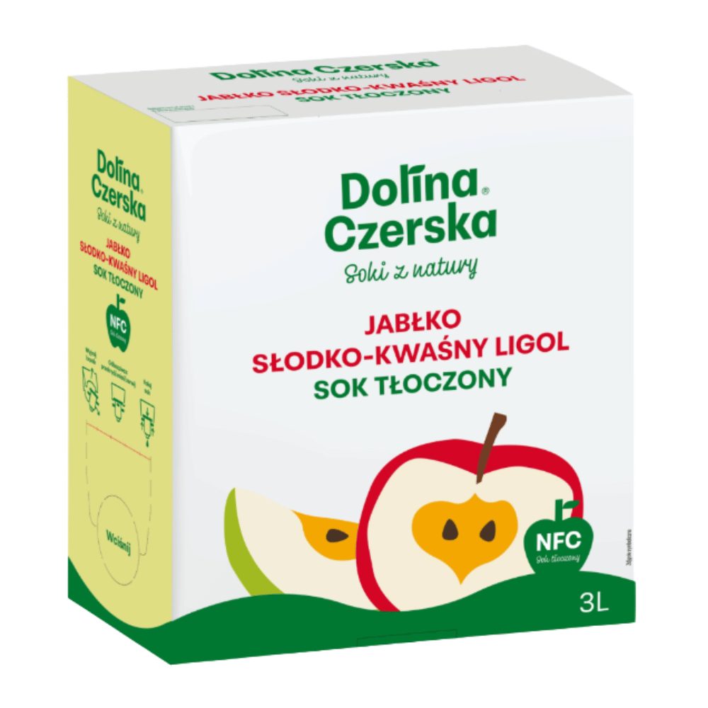 Sok Dolina Czerska LIGOL NFC jabłkowy 100% 3000 ml