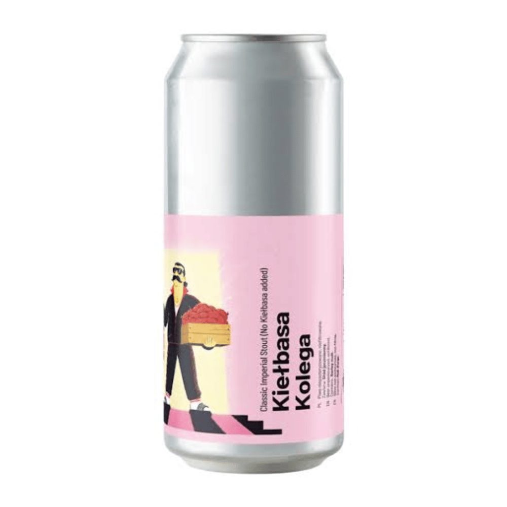 Piwo Ziemia Obiecana Kiełbasa Kolega Classic Imperial Stout 9,6% 500 ml puszka