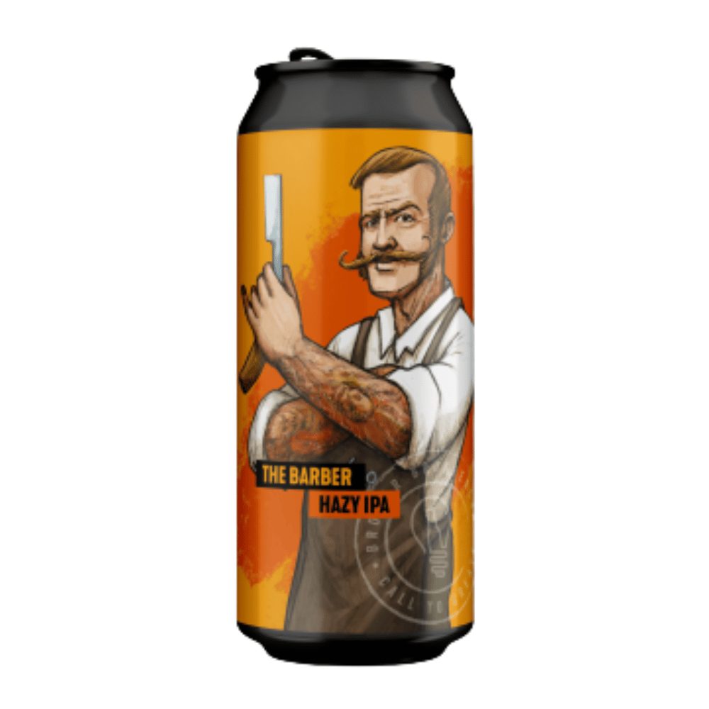 Piwo Brokreacja The Barber Hazy IPA 5,8% 500 ml puszka DRS