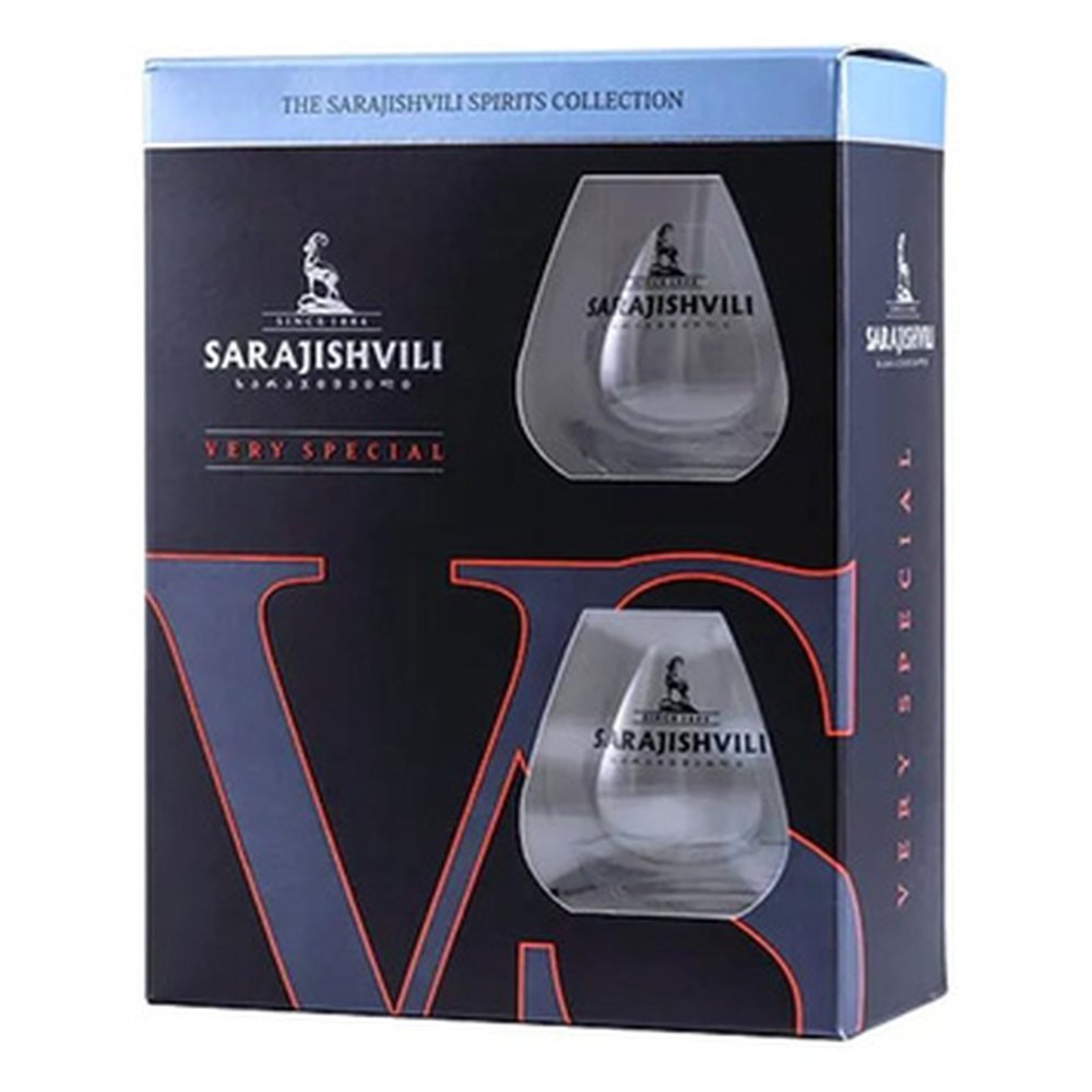 Brandy Sarajishvili VS 40% 700 ml + Szklanki