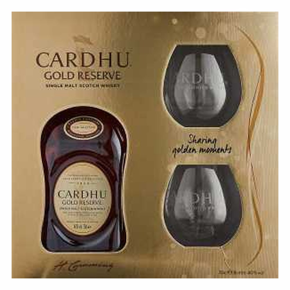 Whisky Cardhu Gold Reserve + 2 Szklanki 40% 700 ml