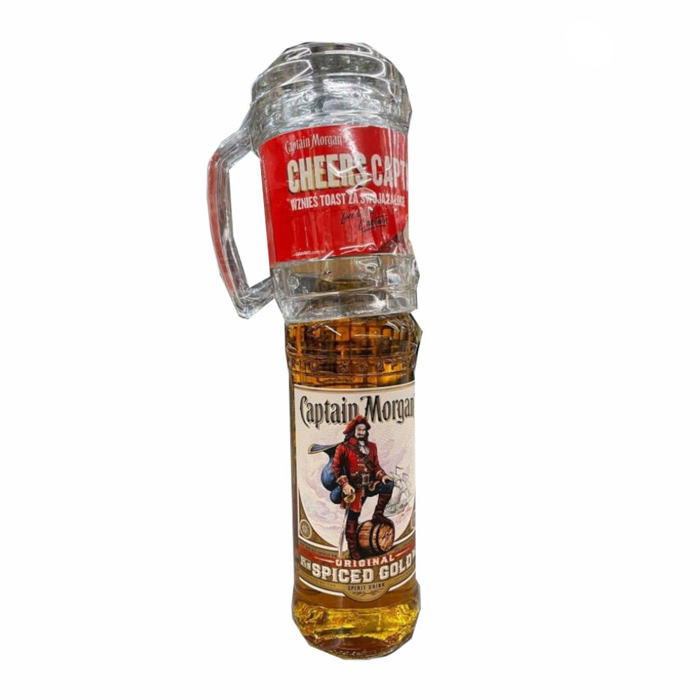 Rum Captain Morgan Spiced Gold 35% 700 ml + Kufel Na Szyjce