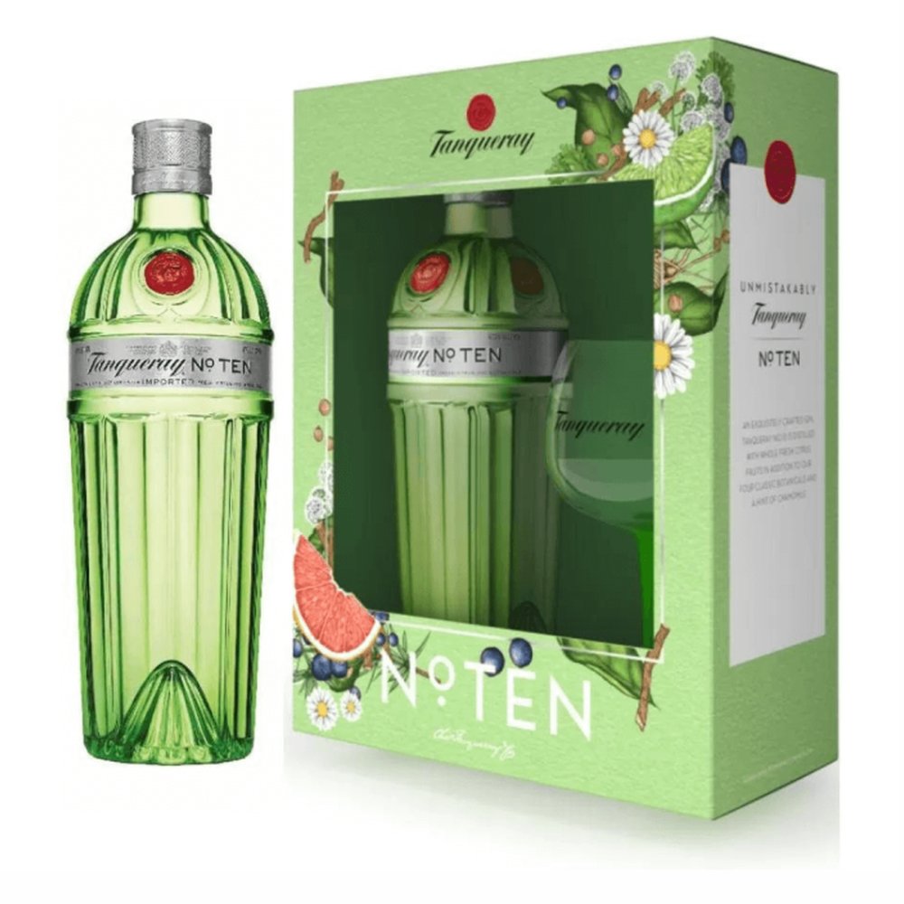 Gin Tanqueray No. Ten 47,3% 700 ml + kieliszek