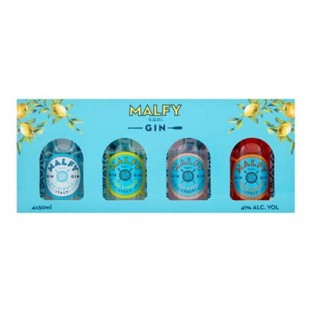 Gin Malfy Mix Pack Miniaturka 41% 4 x 50 ml
