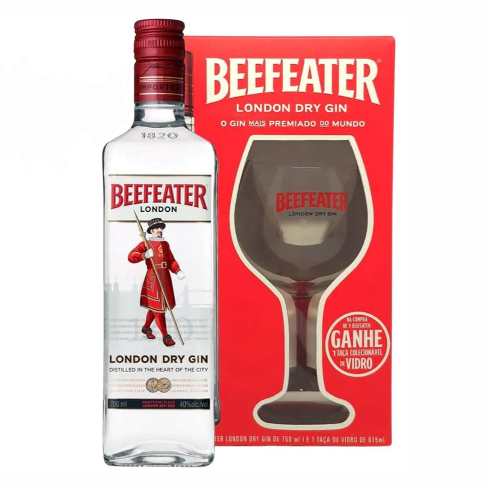 Gin Beefeater + Kieliszek 40% 700 ml